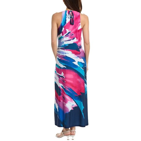 Tommy Bahama Womens  Jasmina Blooming Veranda Maxi Dress, Blue - Picture 2 of 3